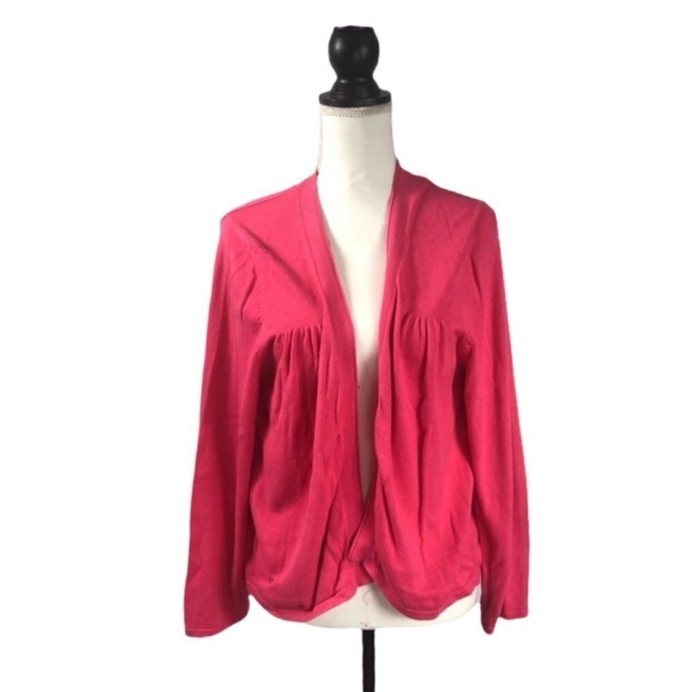 Charter Club Open Front Pink Cardigan Sweater size XL